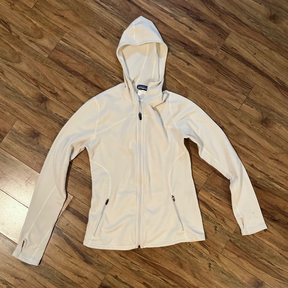 Cream Patagonia Zip Up Jacket